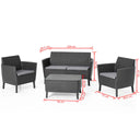 Keter -Delige Loungeset Salemo Kleurig 236629