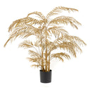 Emerald Kunstplant Areca Palmboom Goudkleurig