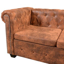 Chesterfield Hoekbank Kunstleer