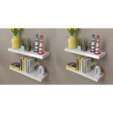 Wandplanken Mdf Zwevend Voor Boeken/Dvd Wit