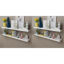 Wandplanken Mdf Zwevend Voor Boeken/Dvd Wit
