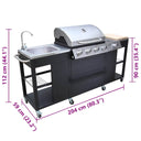 Buitenkeuken Met Barbecue Montana 4 Branders