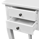 Bureau Met Gebogen Poten En 5 Lades Franse Stijl