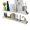 Wandplanken Mdf Zwevend Voor Boeken/Dvd Wit