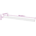 Wandplanken Mdf Zwevend Voor Boeken/Dvd Wit