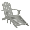 Tuinstoel Met Voetenbank Hout