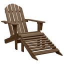 Tuinstoel Met Voetenbank Hout