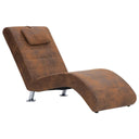 Chaise Longue Met Kussen Kunstsuède