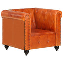 Fauteuil Chesterfield-Stijl Echt Leer