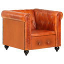 Fauteuil Chesterfield-Stijl Echt Leer