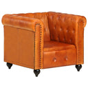 Fauteuil Chesterfield-Stijl Echt Leer