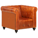 Fauteuil Chesterfield-Stijl Echt Leer