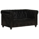 Tweezitsbank Chesterfield-Stijl Echt Leer