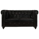 Tweezitsbank Chesterfield-Stijl Echt Leer