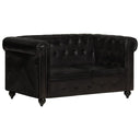 Tweezitsbank Chesterfield-Stijl Echt Leer