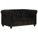 Tweezitsbank Chesterfield-Stijl Echt Leer