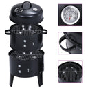 Houtskoolroker Barbecue-Grill 3-In-1 40X80 Cm