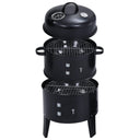 Houtskoolroker Barbecue-Grill 3-In-1 40X80 Cm