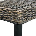 Bankje 110 Cm Natuurlijk Kubu Rattan En Massief Mahoniehout