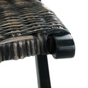 Relaxstoel Natuurlijk Kubu Rattan En Massief Mahoniehout
