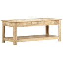 Salontafel Handgeschilderd 110X50X45 Cm Massief Mangohout