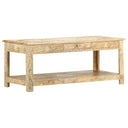 Salontafel Handgeschilderd 110X50X45 Cm Massief Mangohout