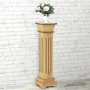 Plantenstandaard Klassieke Zuil Vierkant 17X17X66 Cm Mdf Hout