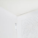 Tv-Meubel 115X30X46 Cm Massief Mangohout Wit