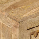 Nachtkastje 40X30X50 Cm Massief Mangohout