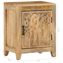 Nachtkastje 40X30X50 Cm Massief Mangohout