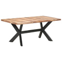 Eettafel Hout Met Honingkleurige Afwerking