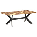 Eettafel Hout Met Honingkleurige Afwerking