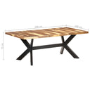 Eettafel Hout Met Honingkleurige Afwerking