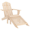 Tuinstoel Met Voetenbank Hout