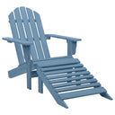 Tuinstoel Met Voetenbank Hout