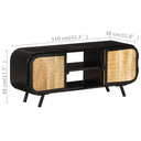 Tv-Meubel 110X30X45 Cm Ruw Mangohout