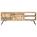 Tv-Meubel 110X30X40 Cm Massief Mangohout Antraciet