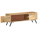 Tv-Meubel 110X30X40 Cm Massief Mangohout Antraciet