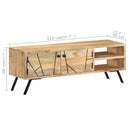 Tv-Meubel 110X30X40 Cm Massief Mangohout Antraciet