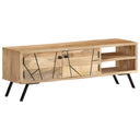 Tv-Meubel 110X30X40 Cm Massief Mangohout Antraciet