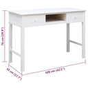 Bureau 108X45X76 Cm Massief Paulowniahout