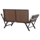 Tuinbankje Met Kussens 176 Cm Poly Rattan