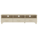 Tv-Meubel Hamar 158X40X40 Cm Massief Grenenhout