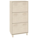 Schoenenkast Hamar 59,5X35X117 Cm Grenenhout