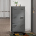 Schoenenkast Hamar 59,5X35X117 Cm Grenenhout