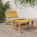 Tuinstoel Massief Teakhout En Polyester