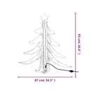 Kerstfiguur Kerstboom Met Warmwitte Led's 87X87X93 Cm