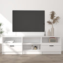 Tv-Meubel 150X33,5X45 Cm Bewerkt Hout Artisanaal Eikenkleur