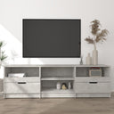 Tv-Meubel 150X33,5X45 Cm Bewerkt Hout Artisanaal Eikenkleur