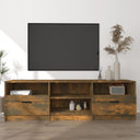 Tv-Meubel 150X33,5X45 Cm Bewerkt Hout Artisanaal Eikenkleur